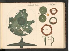 Seite 107 des Tafelbandes "Abbildungen über die aufgefundenen Altertums=Gegenstände […] zu Hallstatt […] 1846 bis einschlüßig 1849", Signatur 3.185 c